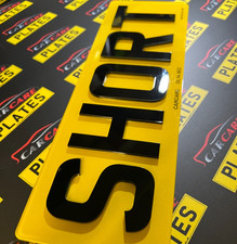 Short Number Plates – Custom