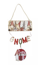 Christmas Gnome Wall/Door Hanging Decoration - Handmade - Excell.used