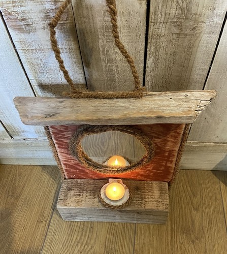 Rustic driftwood mirror hand - driftwood,
