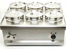 Commercial 6 Pot Wet Well Bain