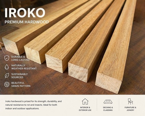 Iroko hardwood timber - timber,