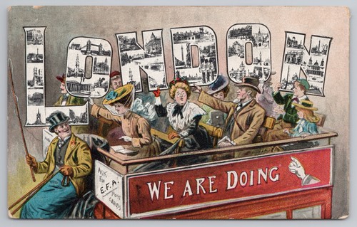 Postcard antique london - postcard,