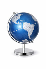 Modern Blue World Globe Desk