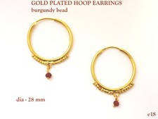 22ct gold plated indian hoop - gold,