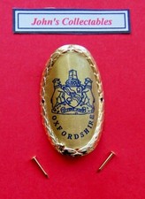 COLLECTABLE OXFORDSHIRE WALKING /HIKING STICK BADGE  / MOUNT NEW IN PACKET LOT B