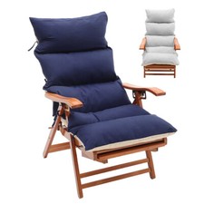 For Garden Patio Sun Lounger Cushion Pad Replacement Chair Seat Removable Covers