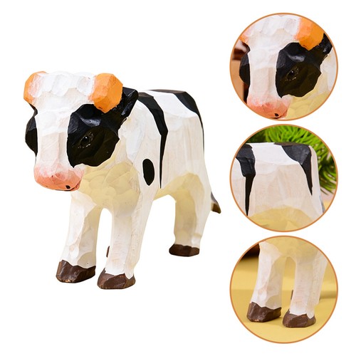 3pcs wooden cow - 3pcs, figurine