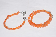 Carnelian Gemstone Jewelry Set