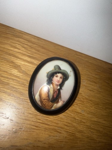 Victorian whitby jet - jet, portrait