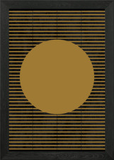 Gold Circle Abstract Art