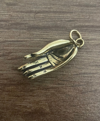 Detailed solid brass hand - brass,