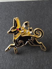 Egyptian God Anubis pin badge.