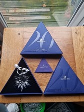 Swarovski Christmas Ornament 2011 Snowflake Star Boxed