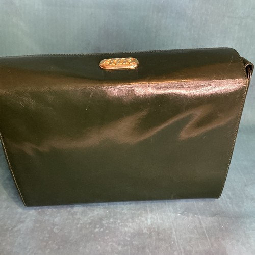 Vintage 1950s green leather - vintage,