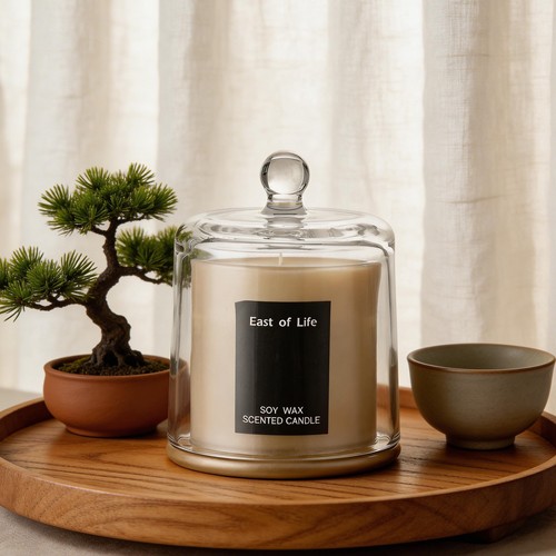 Glass dome scented - scented, candle