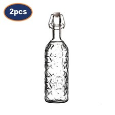 Glass Water Bottle 2pc Set