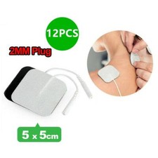 12PCS 5*5cm TENS Machine Electrode Pads Replacement Self Adhesive -UK STOCK