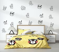 Pikachu Pokemon Wall Stickers Vinyl Art Home Decor Set of 30 Room Kids Decor