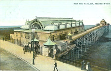 1905 postcard The Pier and Pavilion ABERYSTWYTH Cardiganshire