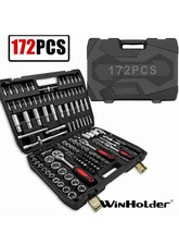 172 Pieces Professional Socket Set - 1/2" 1/4" 3/8"