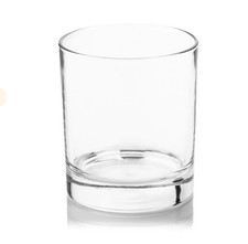 6 x 30cl clear glass candle