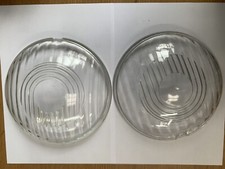 Vintage Lucas Headlight Glass Lenses (pair) (ref 199)