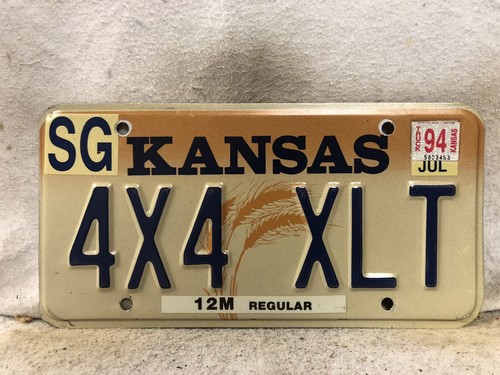1994 kansas vanity license - vanity,