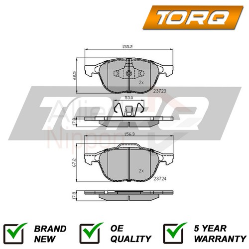 Brake pads set front torq - set,