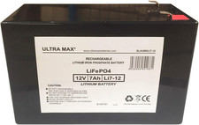 12 VOLT 7AH LITHIUM Lifepo4