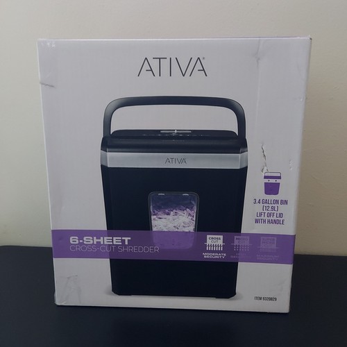 Ativa paper shredder sheet - ativa, 6