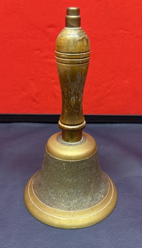Vintage brass hand held - hand, school