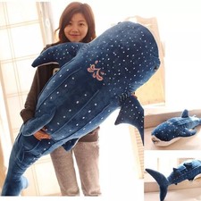 100CM Cute Plush Toy Whale Shark Stuffed Animal Soft Plushies Doll Pillow Gifts-