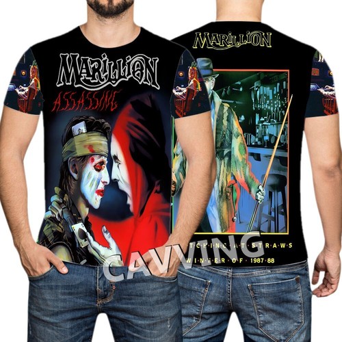 Marillion rock print black - 3d,
