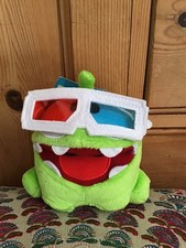 New Cut The Rope Green Frog 3D Glasses Wide Mouth Om Nom Soft Plush Toy 5"