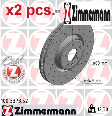 Pcs front brake disc set - pcs,