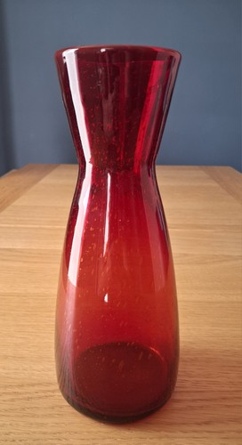 Red glass wine carafe decanter - glass,