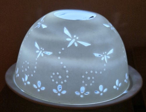 Dragonfly lithophane tea - -,