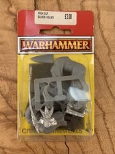 Warhammer High Elf Silver Helm Knight Blister Sealed NOS OOP