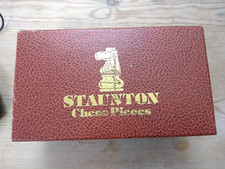 Staunton Chess Pieces - Full set of Wooden Pieces Boxed - King 3.5 inch  -415CHR