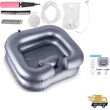 Inflatable Shampoo Basin, Loc Detox Tub for Dreads, Shampoo Buddy Bowl for Be...