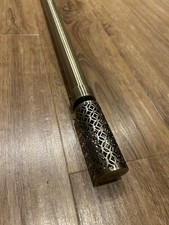 Adjustable Curtain Pole, Antique brass, 130-240cm Length, Ø28mm Diameter