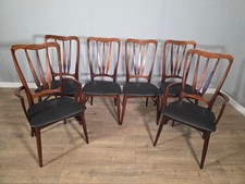 set of 6 Danish Rosewood Mid-Century 1960s Dining Chairs by Niels Koefoed
