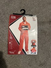 Prison Costume Men’s Small - Handcuffs and Board Included Fancy Dress