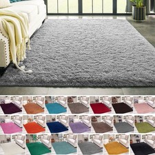 LARGE RUGS FOR LIVING ROOM THICK PILE NON SLIP ON CARPET BEDROOM KITCHEN HALLWAY