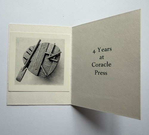 Coracle press years at - coracle,