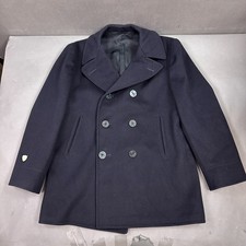 US Navy Pea Coat Men 42 Blue