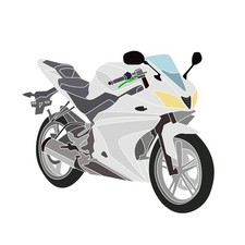 Yamaha YZF-R 125 2014-2018 - Full Fairing set Unpainted