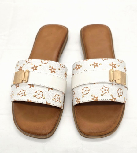 Womens white summer gold - white,