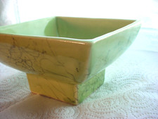 Square Spatter Green Pottery