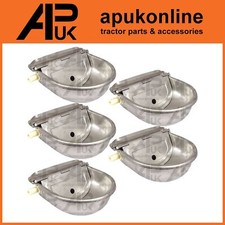 5x Stainless Steel Water Trough Bowl Automatic Drinking Drinker Dog Horse Sheep